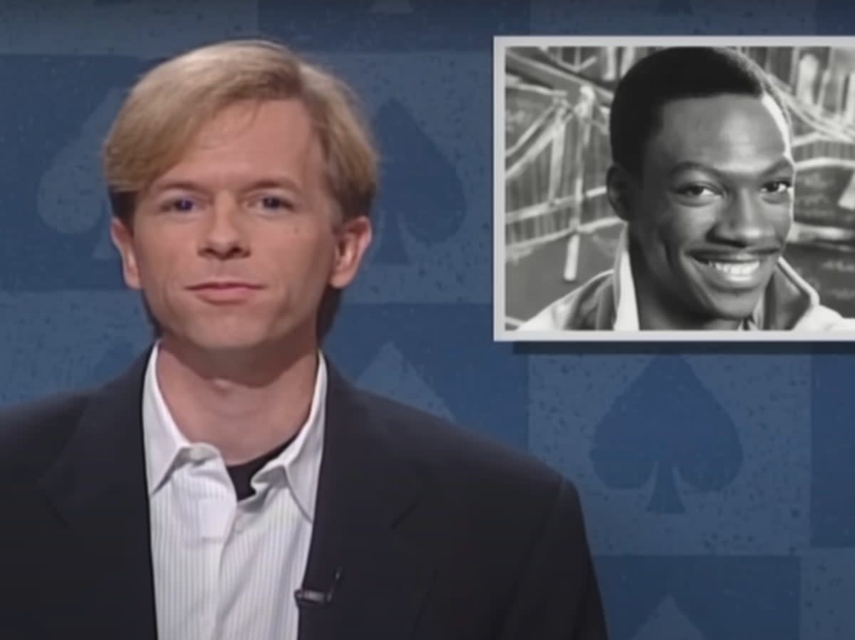 David Spade poked fun at Eddie Murphy’s career on ‘SNL’ in 1995 (YouTubeq)