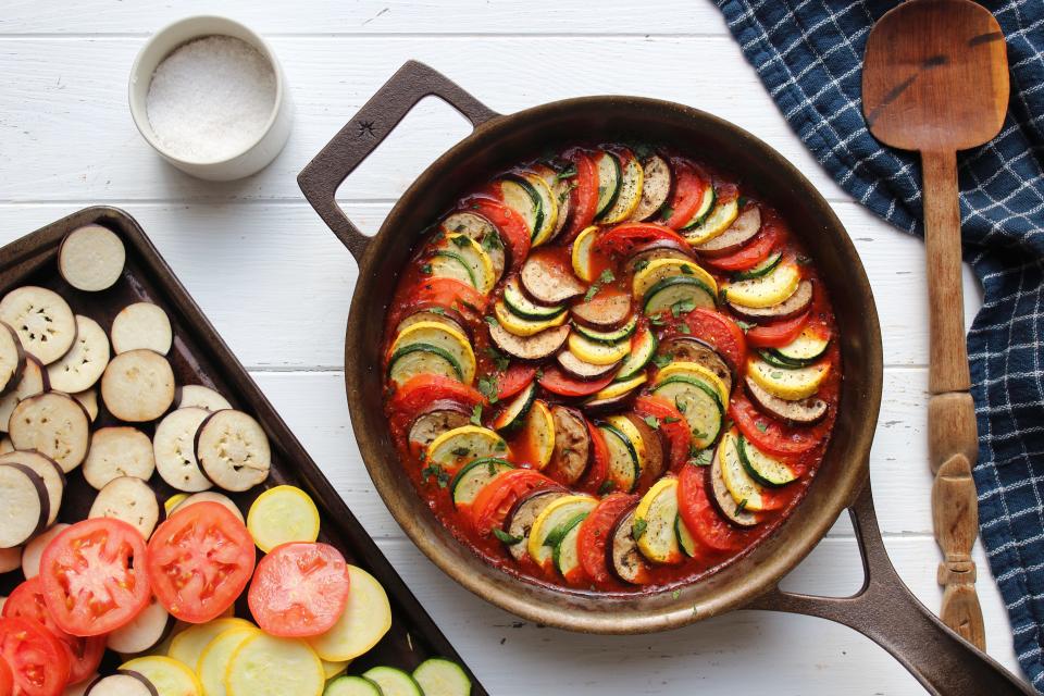 Ratatouille recipe from Stargazer cast-iron manufacturer, featured in Tallahassee author Ashley L. Jones' "Skilletheads."
