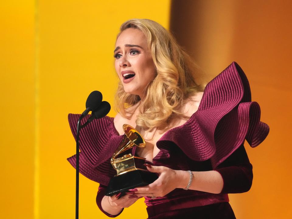 Adele at the Grammy's