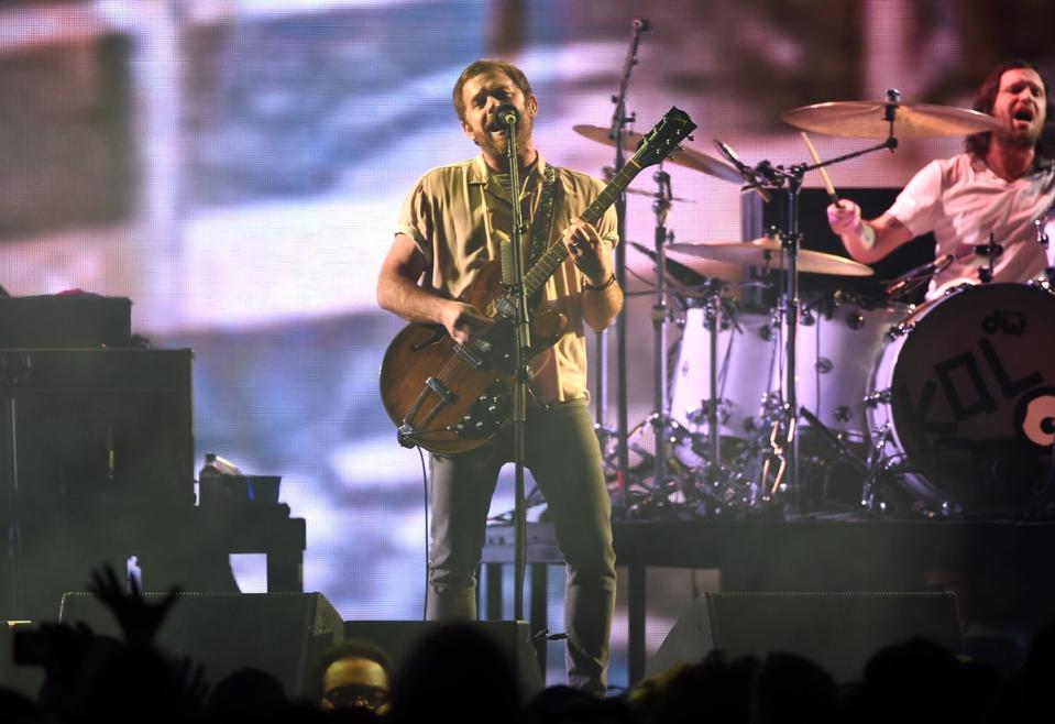 Kings of Leon at the Forum in Inglewood, California in 2016 (Kevin Winter/Getty Images for CBS Radio)
