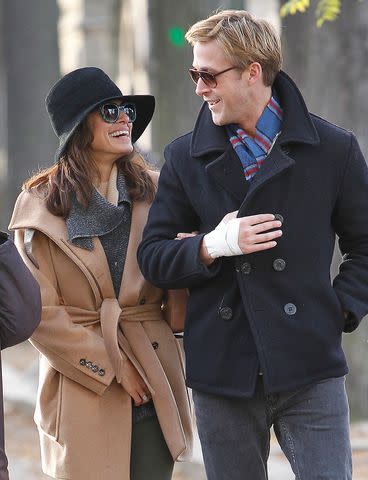 <p>Allpix / Splash News</p> Ryan Gosling and Eva Mendes in Paris