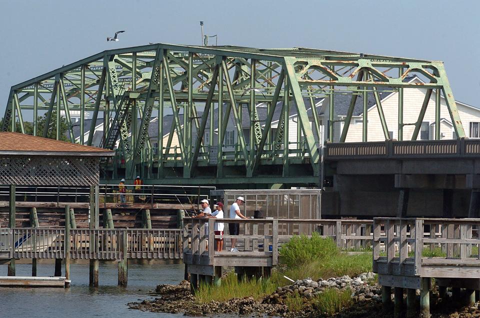 The old Surf City swing bridge in Surf City, N.C. Surf City is celebrating its 75th anniversary this March. KEN BLEVINS/STARNEWS