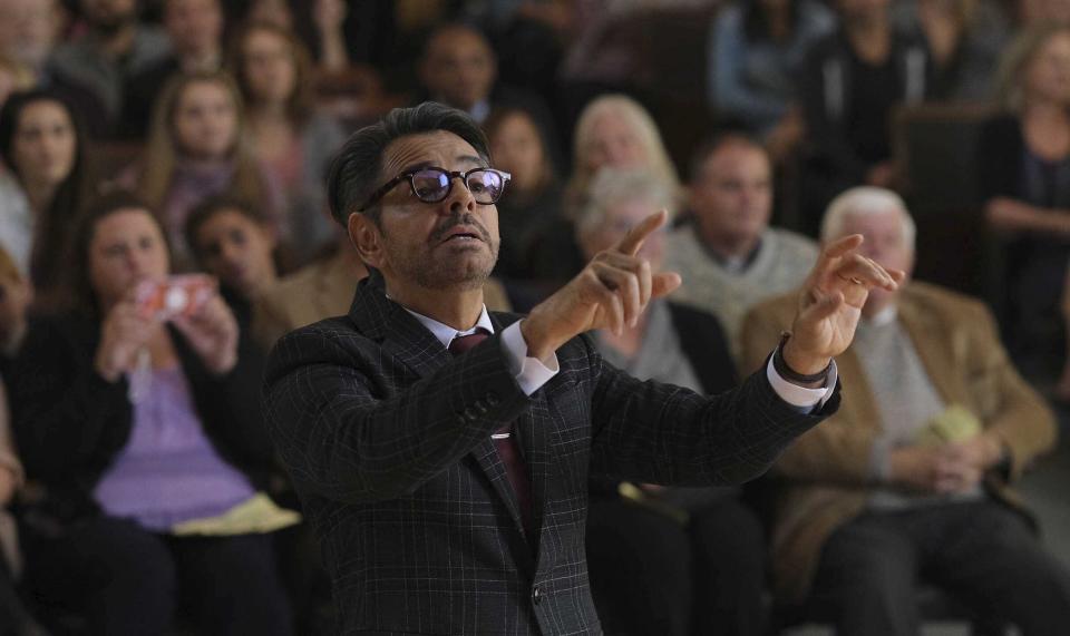 This image released by the Sundance Institute shows Eugenio Derbez in a scene from "CODA,"an official selection of the U.S. Dramatic Competition at the 2021 Sundance Film Festival. (Sundance Institute via AP)