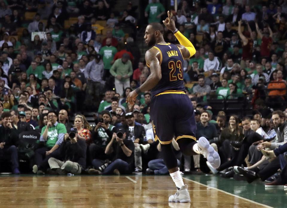 LeBron James had 35 points, eight rebounds and eight assists Thursday night. (AP)