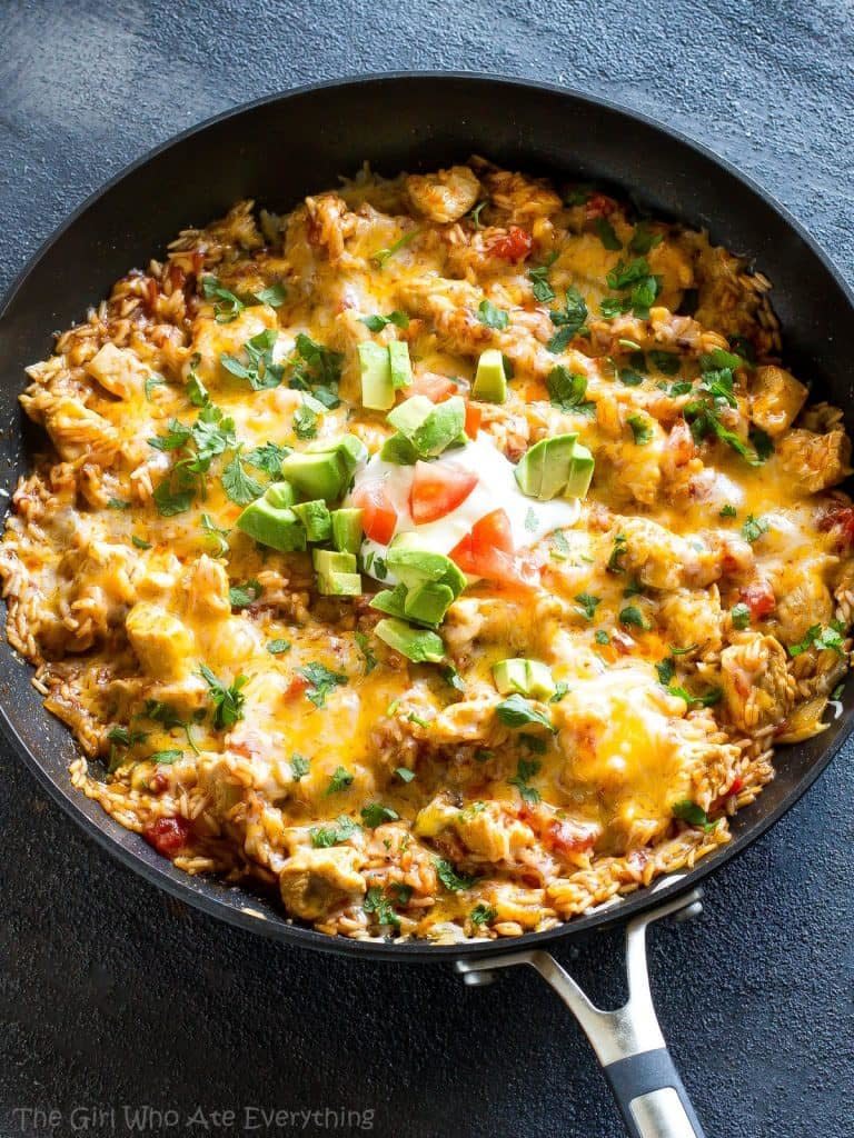 <strong>Get the <a href="https://www.the-girl-who-ate-everything.com/one-pan-mexican-chicken-rice/" target="_blank">One Pan Mexican Chicken and Rice</a> recipe from The Girl Who Ate Everything</strong>