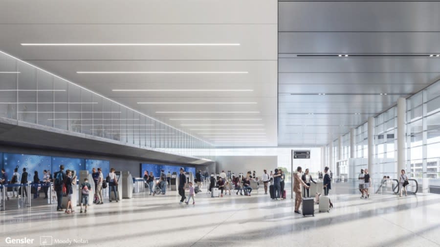 A rendering of the new terminal coming to John Glenn International Airport. (Courtesy Photo/Columbus Regional Airport Authority)