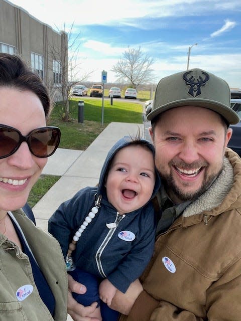 Staci Lopez and husband Ben Nerenhausen, shown with their son, run Allie Boy's Bagelry & Luncheonette, 135 E. National Ave.