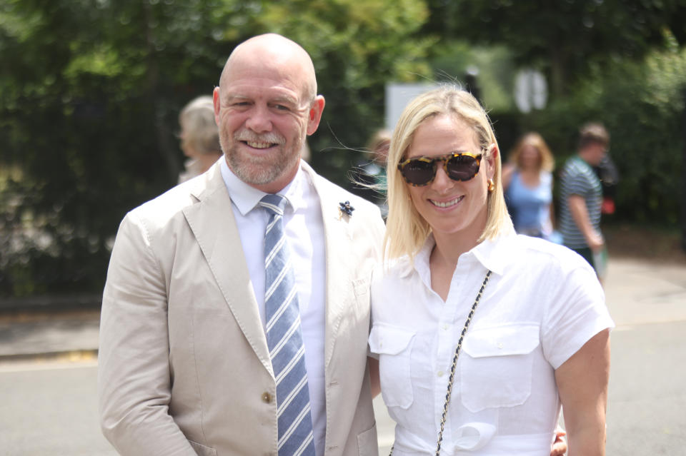 Zara and Mike Tindall arrive at Wimbledon during day two of the 2022 Wimbledon Championships at the All England Lawn Tennis and Croquet Club, Wimbledon. Picture date: Tuesday June 28, 2022.