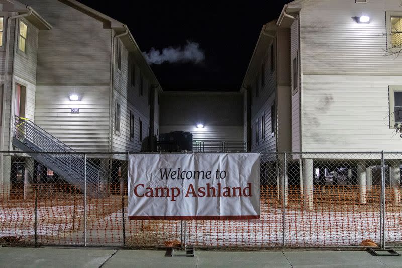 Guests arrive at Camp Ashland for HHS quarantine