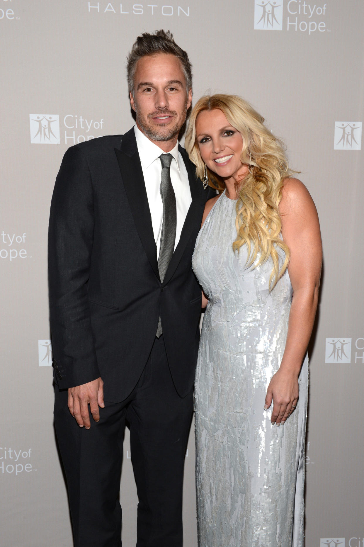 LOS ANGELES, CA - OCTOBER 10:  Jason Trawick and Britney Spears attend City Of Hope Honors Halston CEO Ben Malka With Spirit Of Life Award - Red Carpet at Exchange LA on October 10, 2012 in Los Angeles, California.  (Photo by Michael Kovac/Getty Images for City of Hope)