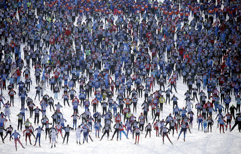 Cross Country Skiing mass race in Khimki