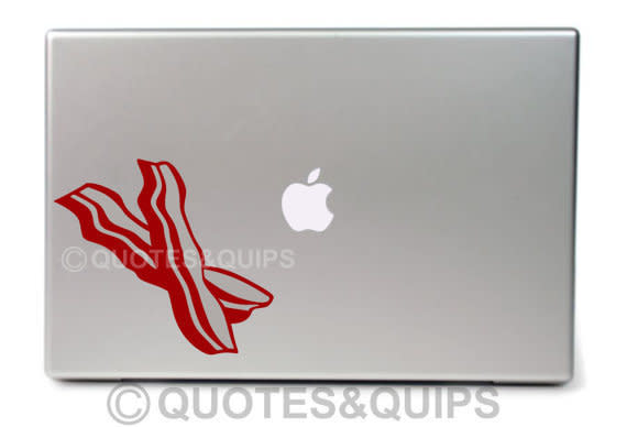 Remember that one time you tried apples and bacon together? Never forget.  <a href="http://www.etsy.com/listing/88588298/vinyl-bacon-strips-11-laptop?ref=sr_gallery_43&ga_search_query=bacon&ga_view_type=gallery&ga_ship_to=US&ga_page=41&ga_search_type=all">Etsy</a>, <strong>$6.99</strong>