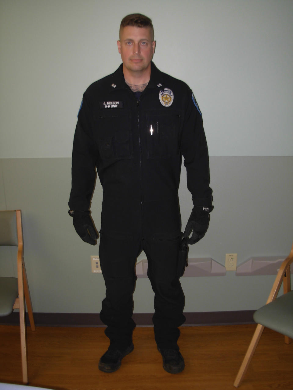 In this photo, date not known, provided by the Auburn Police Department via the Port of Seattle Police Department, Auburn police Officer Jeff Nelson is shown. Nelson has been charged in the killing of Jesse Sarey in 2019, and although Nelson has been investigated in more than 60 use-of-force cases since 2012, he wasn't placed on the King County prosecuting attorney's "potential impeachment disclosure" list, or Brady List, which flags officers whose credibility is in question due to misconduct, until after he was charged in the killing of Sarey. An Associated Press investigation based on hundreds of documents and interviews with prosecutors, defense attorneys and experts on police reform found that prosecutors do not always used the lists to ensure accountability. (Auburn Police Dept. via Port of Seattle Police Dept. via AP)