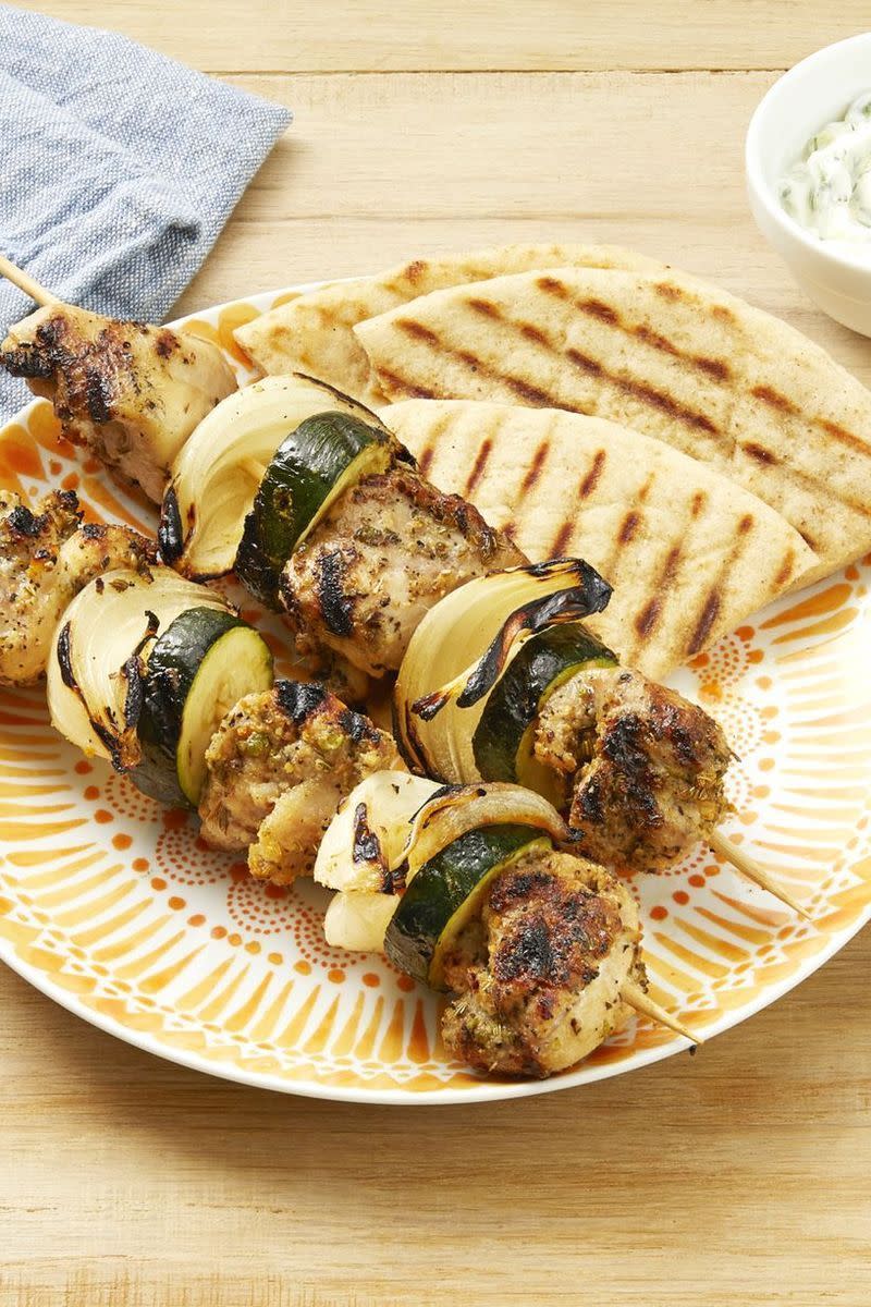 Greek Chicken Kebabs
