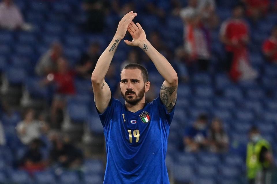 Leonardo Bonucci has three clean sheets with Italy (POOL/AFP/Getty)