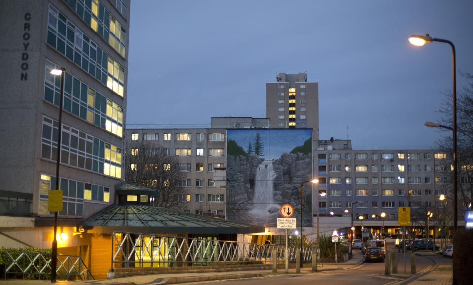 A view of Broadwater Farm estate, also referred to as "The Farm", in Tottenham, north London. 