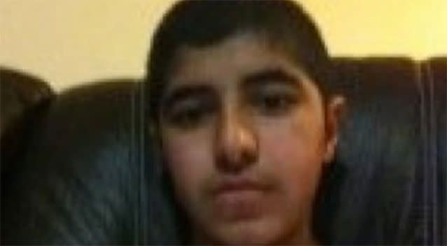 Shadi Jabar's brother, 15-year-old Farhad Jabar Khali Mohammad. Photo: 7 News