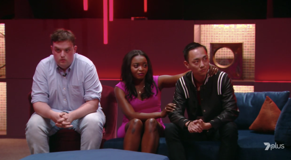 Allan was up against Kieran and Angela, who both only received one vote each, while 12 people voted for Allan. Photo: Seven