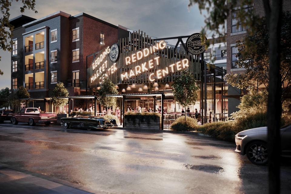 A rendering of the Redding Market Center downtown.