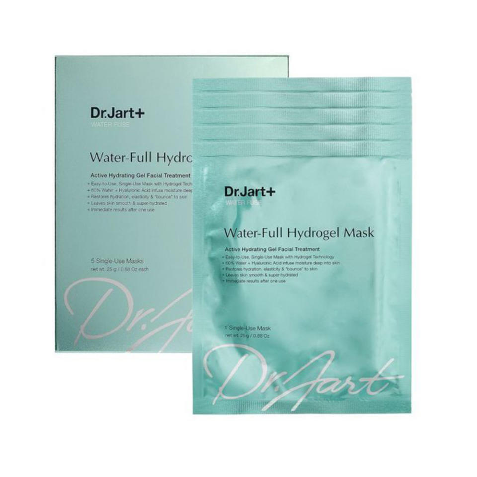 <p>Sheet masks are game changers. <a rel="nofollow noopener" href="https://www.amazon.com/Dr-Jart-Water-Full-Hydrogel-single-use/dp/B009GZ3U3O" target="_blank" data-ylk="slk:Dr. Jart+ Water Fuse Water-Full Hydrogel Mask;elm:context_link;itc:0;sec:content-canvas" class="link ">Dr. Jart+ Water Fuse Water-Full Hydrogel Mask</a>, $30. (Photo: Mario Badescu) </p>