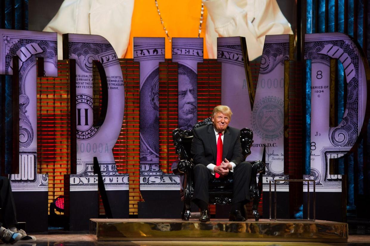 Donald Trump's identity has always been closely tied to his wealth – and was also a means to roast him, such as by Comedy Central in 2011. <a href="https://newsroom.ap.org/detail/ComedyCentralRoastofDonaldTrump/1eea992d88b54cb588cb650e31054148/photo?Query=trump%20money&mediaType=photo&sortBy=&dateRange=Anytime&totalCount=1023&digitizationType=Digitized&currentItemNo=12&vs=true&vs=true" rel="nofollow noopener" target="_blank" data-ylk="slk:AP Photo/Charles Sykes;elm:context_link;itc:0;sec:content-canvas" class="link ">AP Photo/Charles Sykes</a>