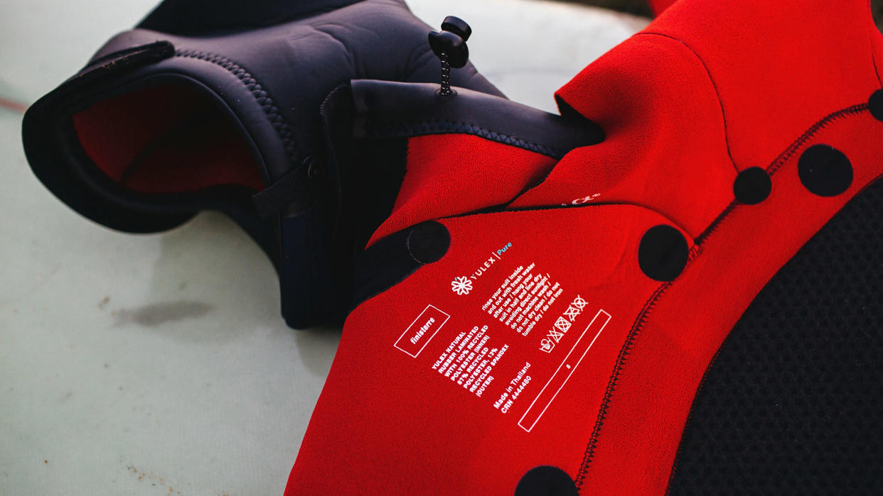  Finisterre wetsuit inside out. 