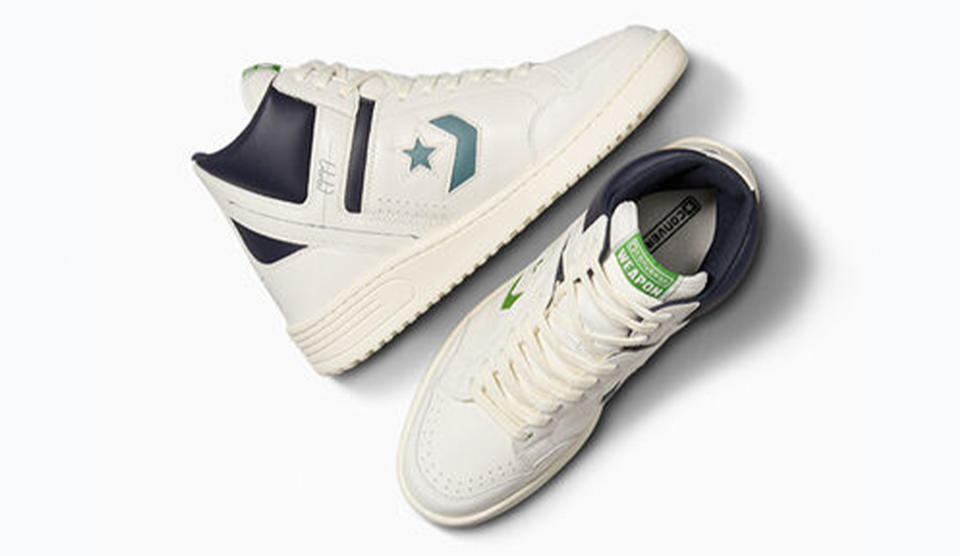 Converse, sneakers, lace-up sneakers, white sneakers, leather sneakers, rubber sneakers, Kasina, collaborations, sneaker collaborations, shoe collaborations