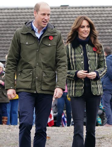 <p>BACKGRID</p> Prince William and Kate Middleton visit Outfit Moray on Nov. 2, 2023