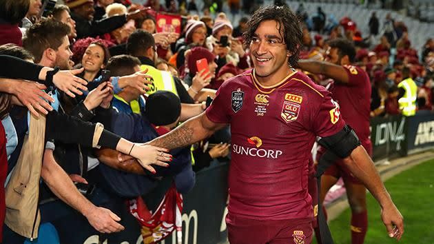 Johnathan Thurston has dominated State of Origin for Queensland. Pic: Getty