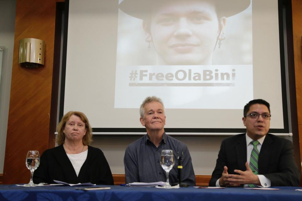 The parents of a Swedish programmer who was an early ally of Julian Assange and Wikileaks and who has now been accused of trying to blackmail Ecuador’s president, is facing threats in jail, his parents have claimed.Ola Bini, 36, was arrested last Thursday in Ecuador, hours after Mr Assange was detained by police in London who entered the Ecuadorian embassy. Mr Assange was charged with skipping bail by a London judge, while the US charged him with conspiring with whistleblower Chelsea Manning to hack a US computer. Defenders of Mr Assange say the US is trying to punish the Wikileaks founder for exposing embarrassing and damaging information about Washington’s actions, including the behaviour of its troops in Iraq and Afghanistan.Prosecutors in Ecuador, have said they intend to charge Mr Bini, a longtime Wikileaks defender, with seeking to blackmail Ecuadorian president Lenin Moreno, who turned against Mr Assange and invited the British authorities to enter the embassy last week and arrest him.On Tuesday, Mr Bini’s parents, Dag Gustafsson and Gorel Bini, professed their son’s innocence and said they would remain in Ecuador until he was released. “We want to say that Ola is not feeling safe, because of some threats inside,” Mr Gustafsson told reporters.His wife added: “Right now, he’s ok. But he’s worried.”Last week, Ecuador’s interior minister Maria Paula Romo, told local media the Swedish coder, who has long worked with social justice groups, had been arrested for “investigative purposes”.“For several years now, one of the key members of this WikiLeaks organisation and a person close to Mr Julian Assange has lived in Ecuador, and we have sufficient evidence that he has been collaborating with the destabilisation attempts against the government,” she said.According to the Associated Press, she added: “It’s up to the justice system to determine if he committed a crime. But we can’t allow Ecuador to become a centre for piracy and spying. That period in our history is over.”Ms Romo said Bini had travelled at least 12 times to meet with Assange at the London embassy. She said he was also in Venezuela earlier this year at around the same time as a close aide to Mr Moreno’s former mentor turned arch enemy, Rafael Correa. Mr Correa, a former president who frequently criticised the US, had initially offered asylum to Mr Assange.