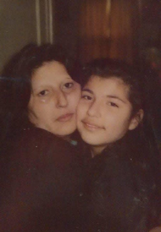 Josephine Herrera (right) and her mother Magdalena, who died in 2015.