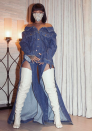 <p>Is it a dress? No. At Coachella, Rihanna rocked a pair of flowing jeans that had been cut apart to reveal every inch of the singer’s legs. Designed by one-to-watch Matthew Adams Dolan, this is something only Riri could pull off.<br><i>[Photo: Instagram/badgalriri]</i> </p>