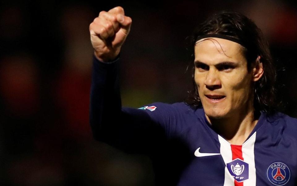 Edinson Cavani has been linked with a move to the Premier League, with Chelsea the favourites to sign the Paris St-Germain forward - REUTERS
