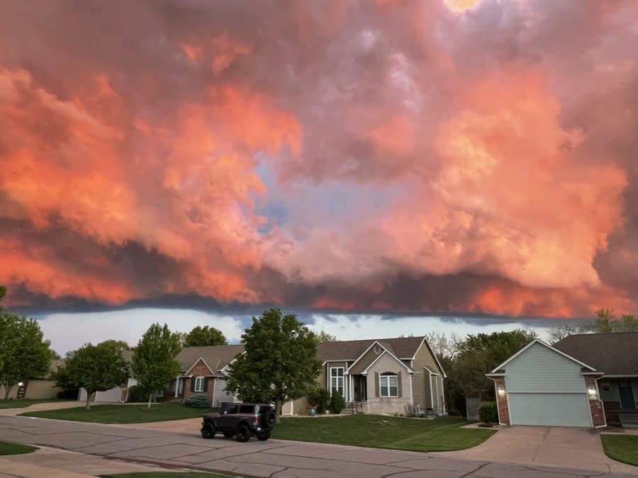 Wichita sunset on April 28, 2024 (Courtesy: Diane Cassidy)