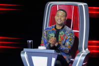 En parallèle, les téléspectateurs peuvent également le retrouver à la télévision, puisque John Legend fait partie des coachs de The Voice dans la version américaine de l'émission. Décidément, il a plusieurs cordes à son arc ! (Photo by: Trae Patton/NBC/NBCU Photo Bank via Getty Images)