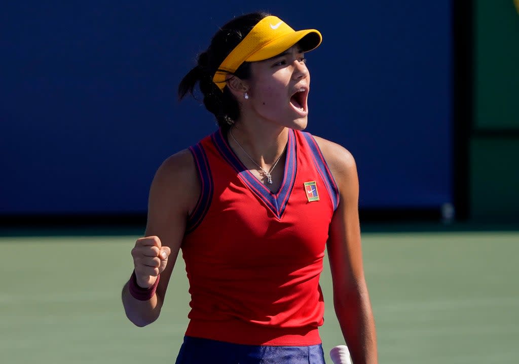 Emma Raducanu was in awesome form against Sara Sorribes Tormo (Seth Wenig/AP) (AP)