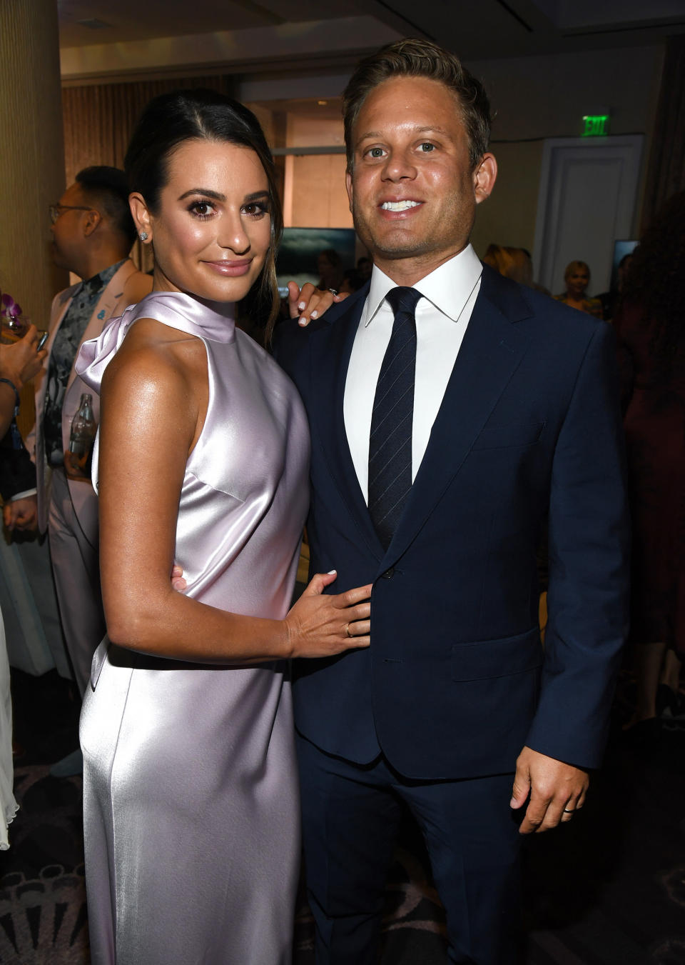 Lea Michele and Zandy Reich (Kevin Mazur / Getty Images for GLAAD)