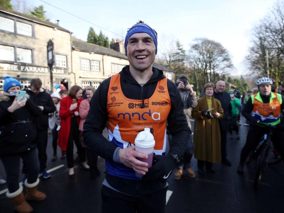 Former Leeds Rhinos star Kevin Sinfield ran seven marathons in seven days (Action Images via Reuters)