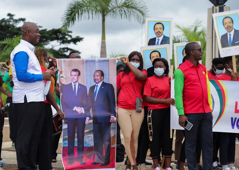 French President Emmanuel Macron visits Cameroon