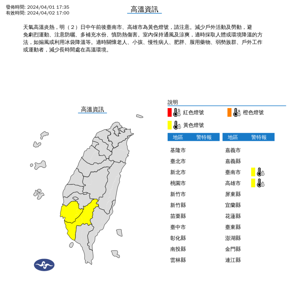 （圖取自中央氣象署網站）