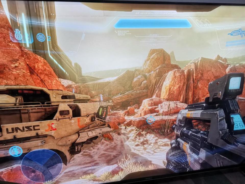 Halo 4, visión dentro del casco de Jefe Maestro