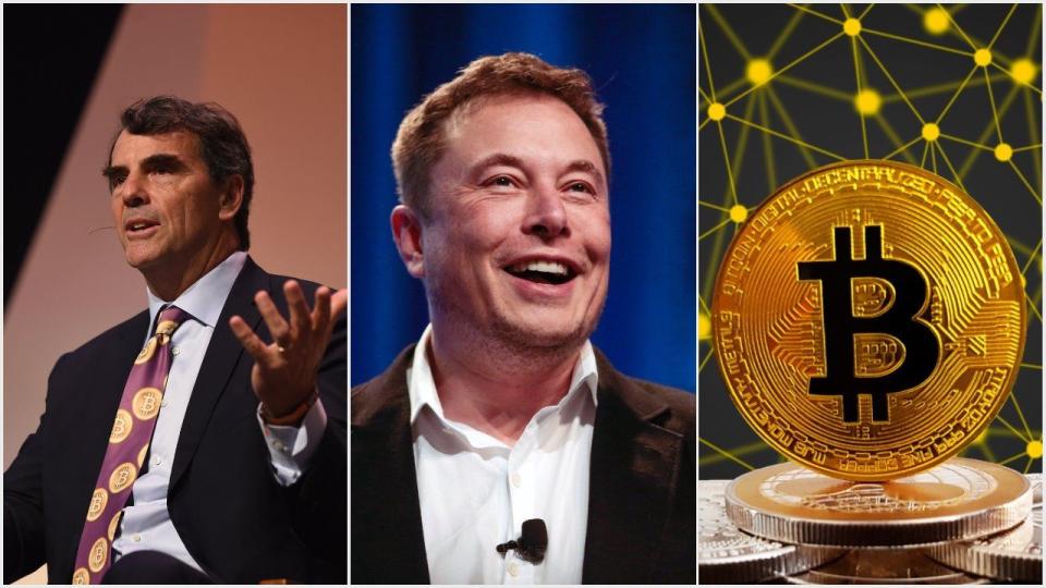 Billionaire venture capitalist Tim Draper believes that Tesla CEO Elon Musk and bitcoin creator Satoshi Nakamoto deserve some praise for their innovations. | Source: (i) Flickr (ii) Reuters/Kyle Grillot (iii)  Shutterstock; Edited by CCN