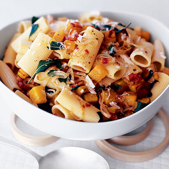 Rigatoni with Roasted Butternut Squash and Pancetta