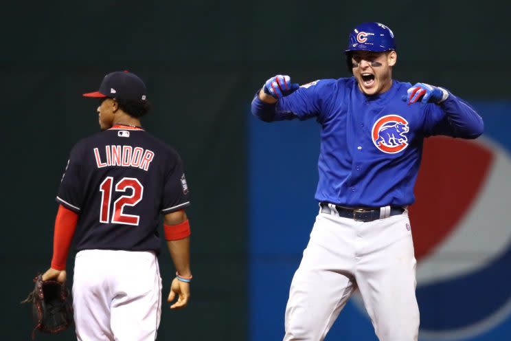 The Cubs aren't replacing Anthony Rizzo any time soon. (Getty Images/Ezra Shaw)