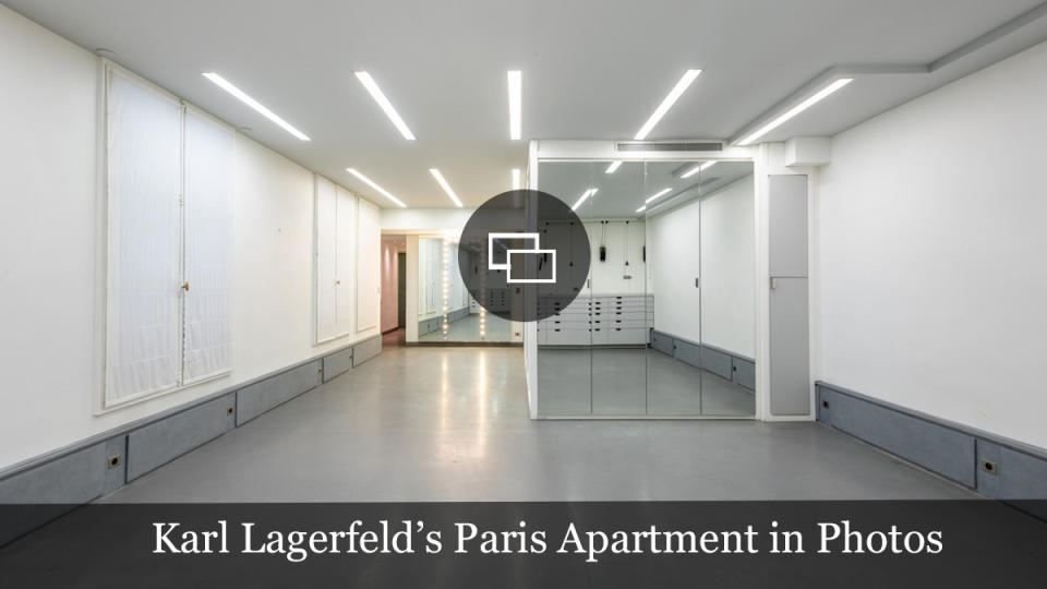 karl lagerfeld paris apartment auction