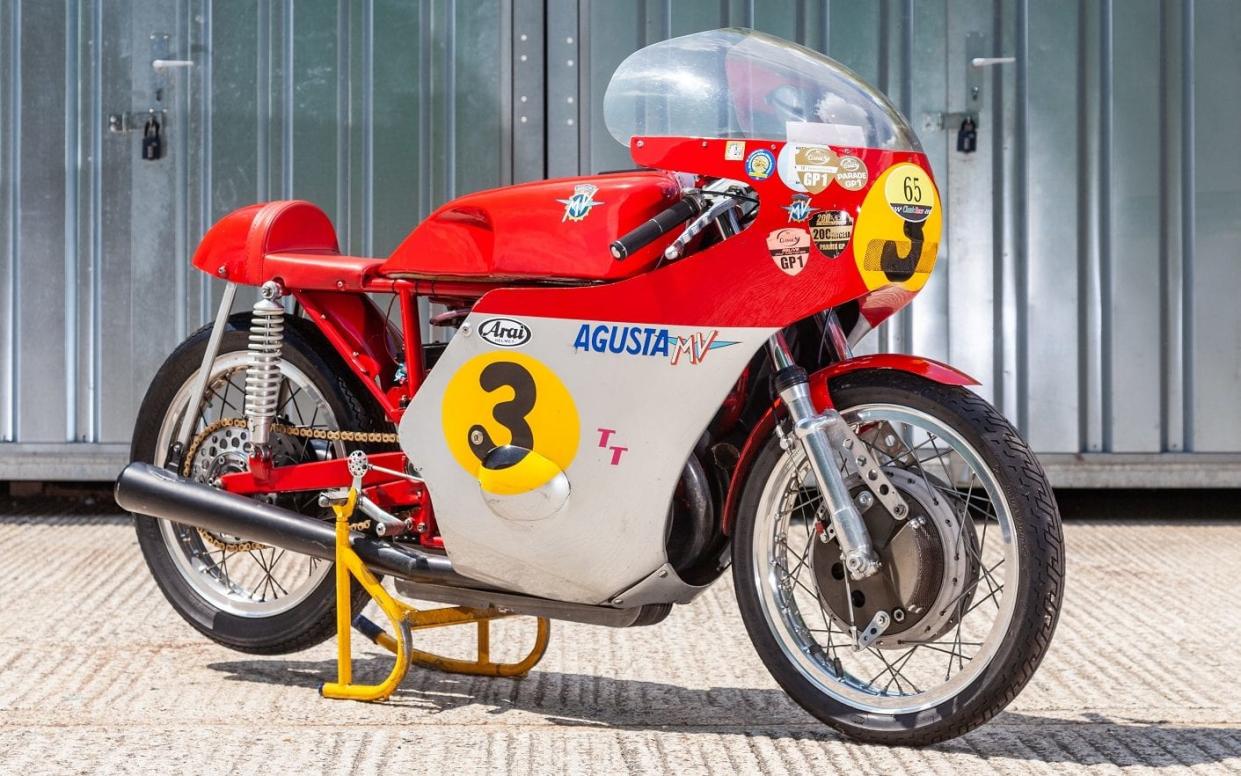 This lovely three-cylinder, 500cc MV Agusta is expected to fetch up to £350,000 at auction during the show