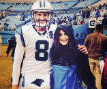 Wife of Panthers punter Brad.