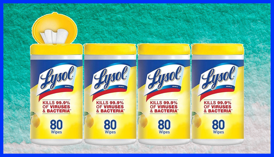 Now's your chance to stock up on Lysol Disinfecting Wipes. (Photo: Amazon)