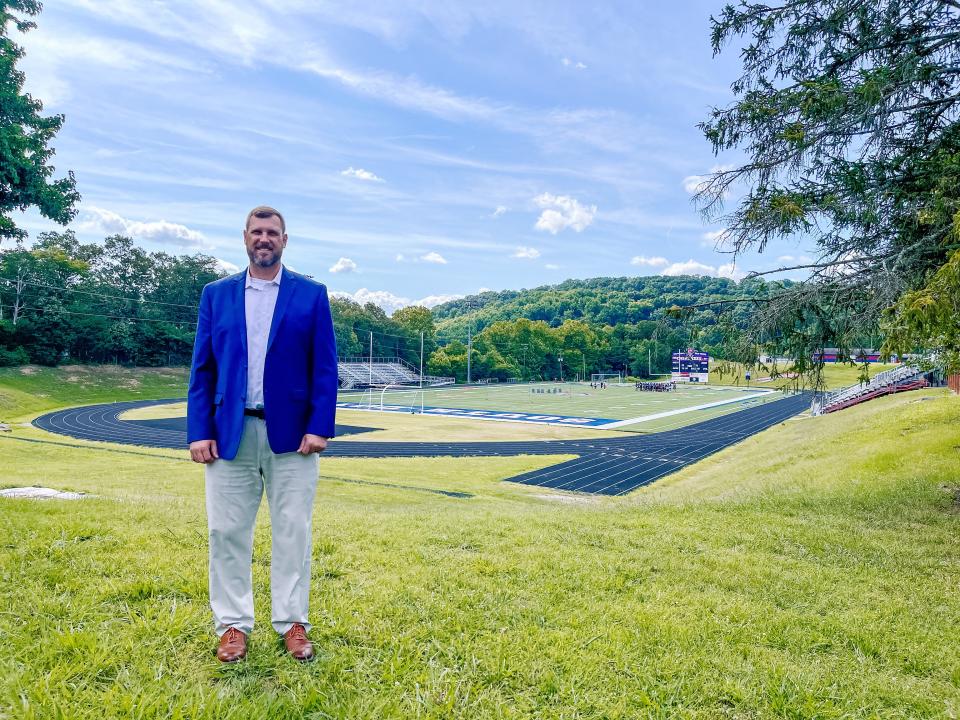 New principal Dr. Brad Carr at South-Doyle High School on July 18, 2022.