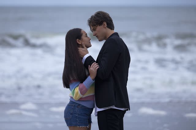Peter Taylor/Amazon Prime Video Lola Tung (Belly) and Christopher Briney (Conrad) in 'The Summer I Turned Pretty' season 2